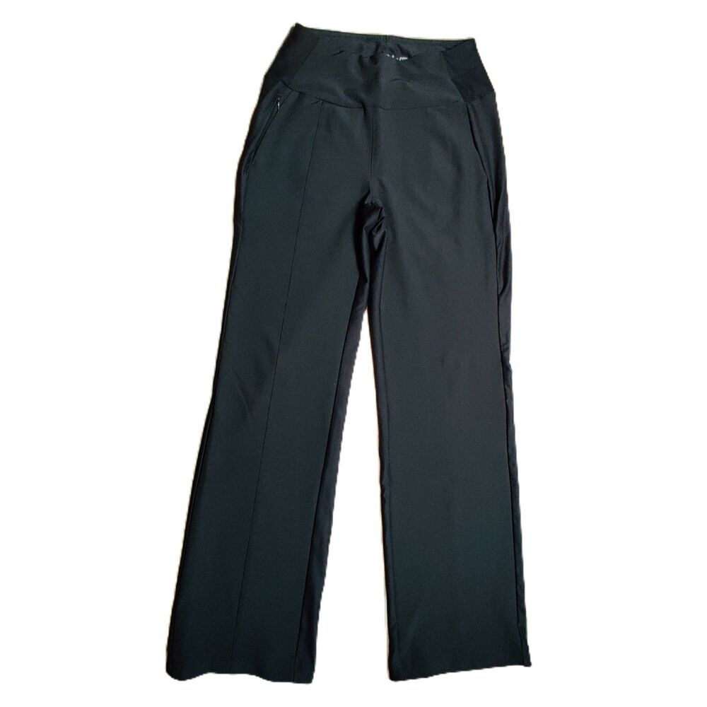 Avalanche Women's Black Softshell Pants Stretch Pull On Straight Leg Size Small